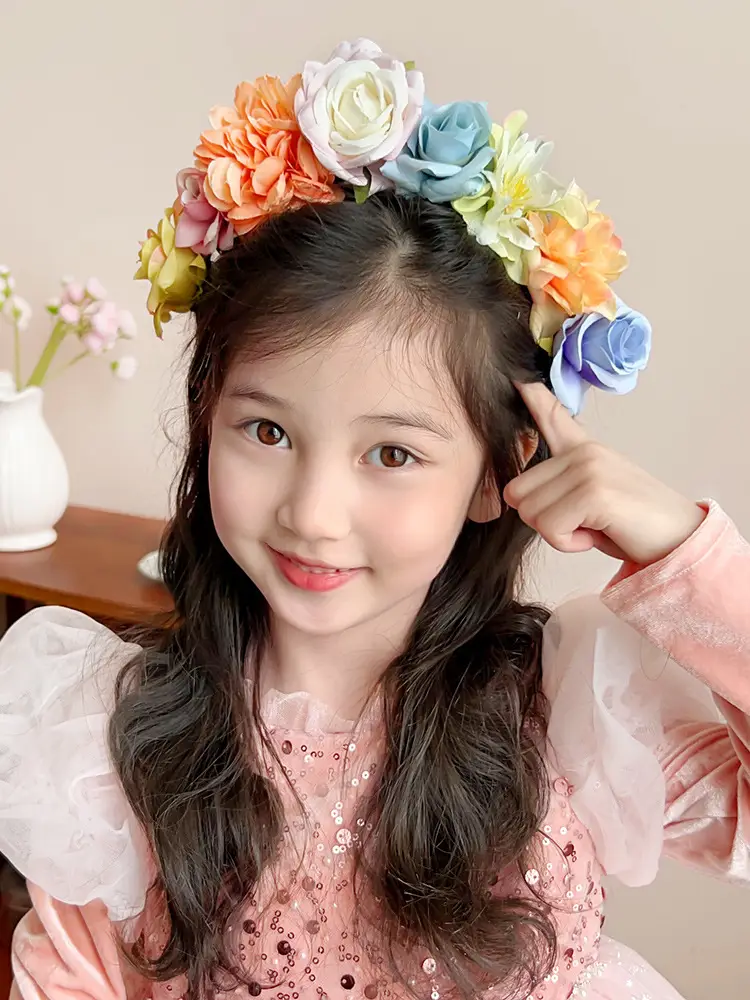 Artificial Flower Hairband for Girls New Style — feature 2