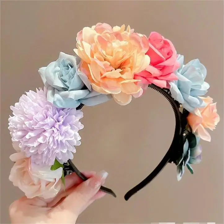 Artificial Flower Hairband for Girls New Style