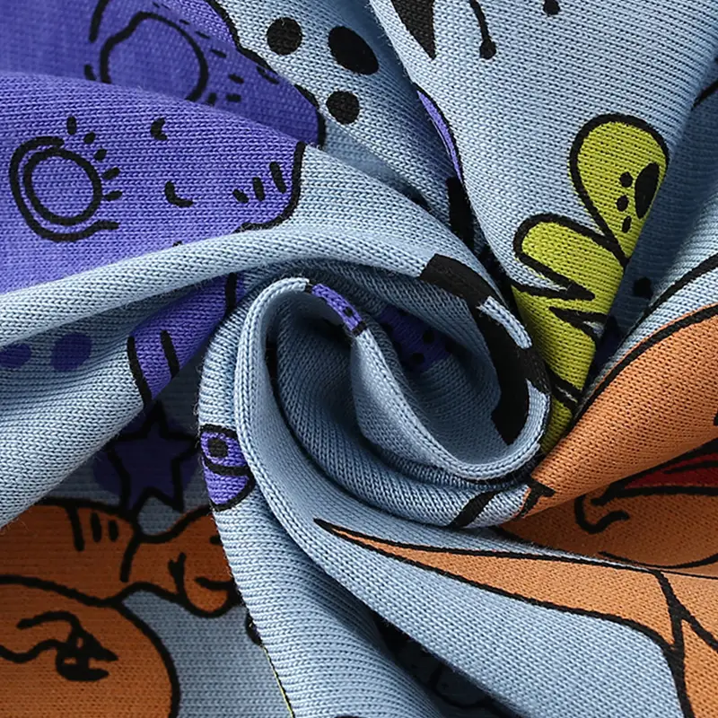 Children's Cartoon Dinosaur T-Shirt Blue Short Sleeve - Image 5