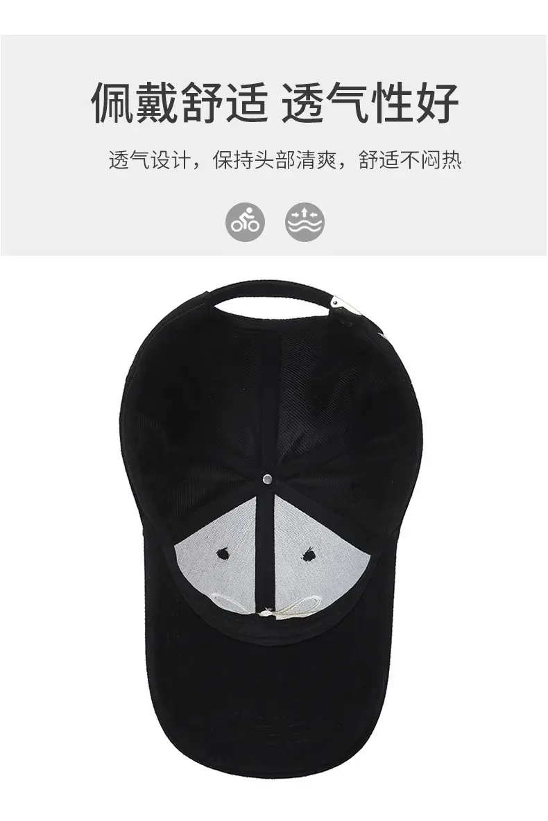 Korean Dongdaemun Embroidered Bow Baseball Cap Black — feature 5