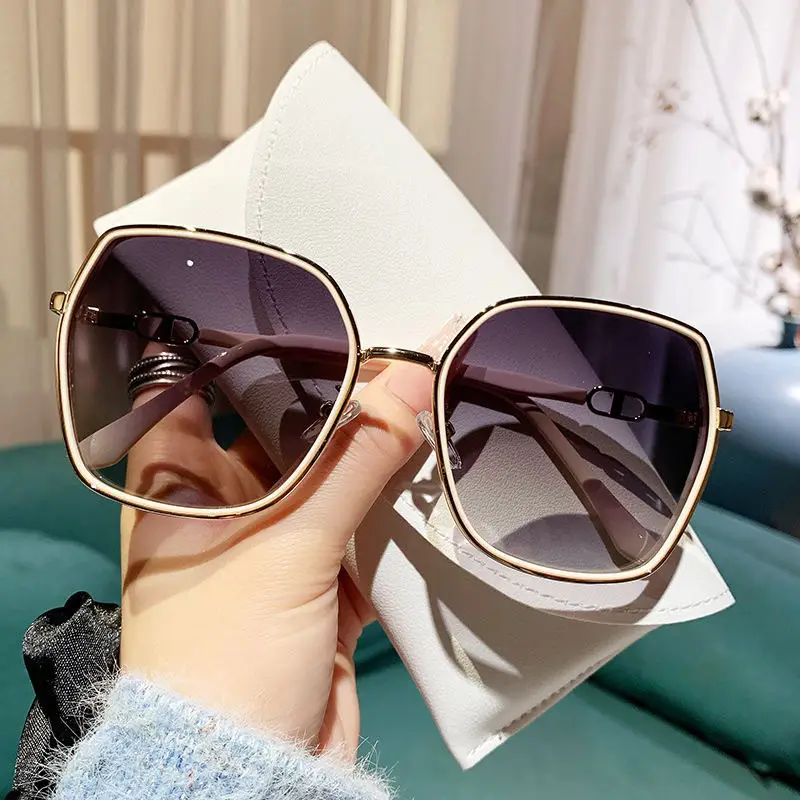Women Sunglasses Korean Style Anti-Uv Driving 2024