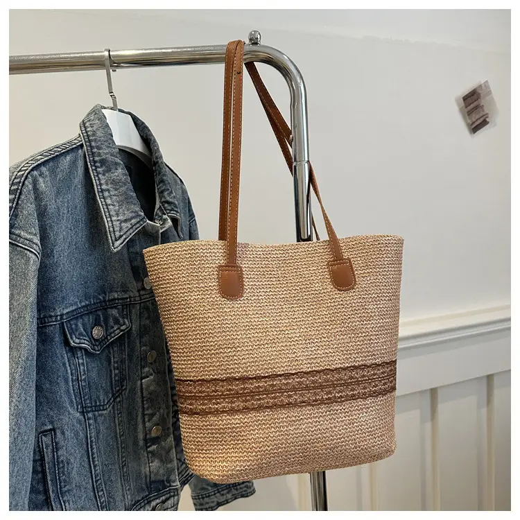 Women Straw Shoulder Bag Summer Casual Pastoral Style — feature 23
