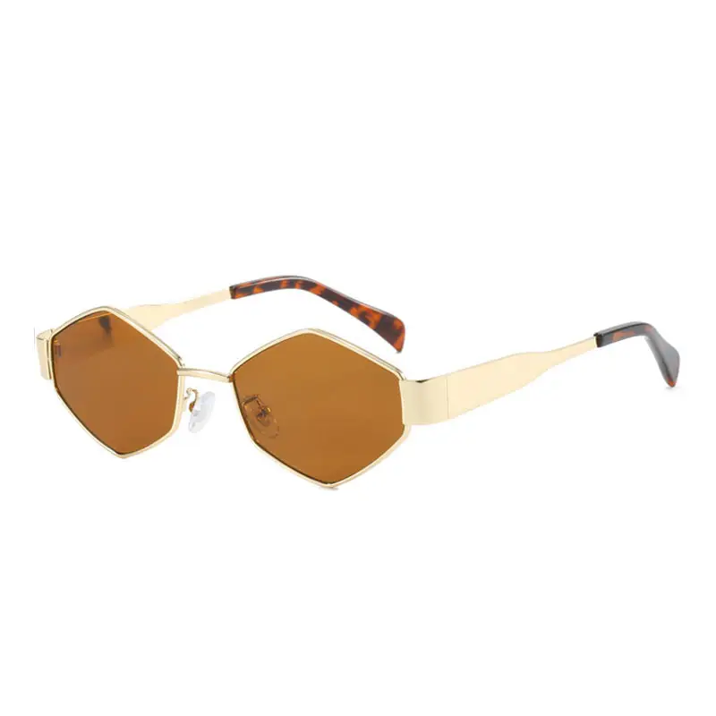 Women Cross Border Diamond Metal Sun Glasses Europe USA