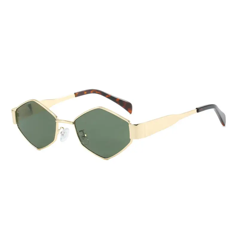 Women Cross Border Diamond Metal Sun Glasses Europe USA