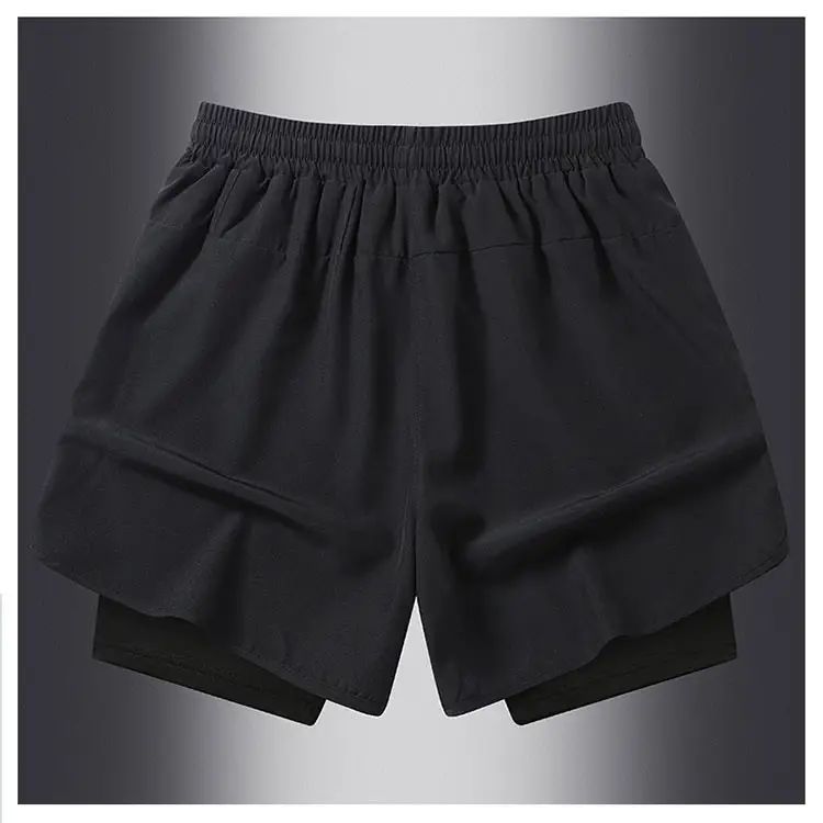 Men's Blue Drawstring Sports Shorts Quick Dry — feature 13