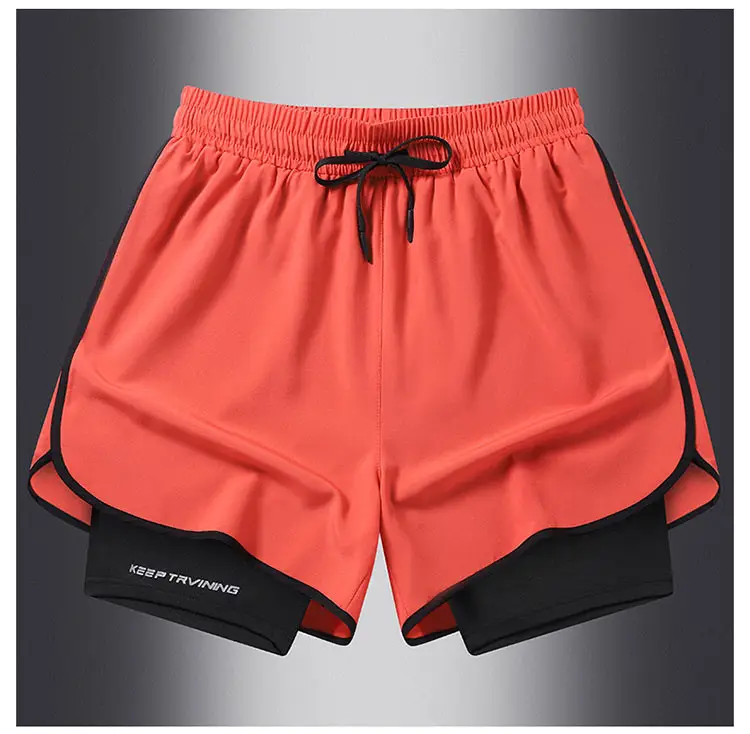 Men's Blue Drawstring Sports Shorts Quick Dry — feature 16