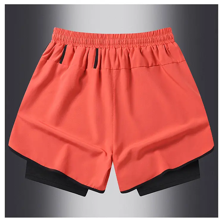 Men's Blue Drawstring Sports Shorts Quick Dry — feature 17