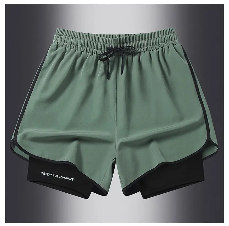 Men's Blue Drawstring Sports Shorts Quick Dry — feature 20