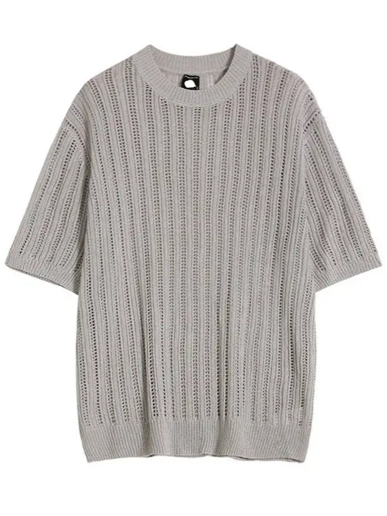 Men's Heavy Cotton Short Sleeve T-Shirt Brown - Image 7