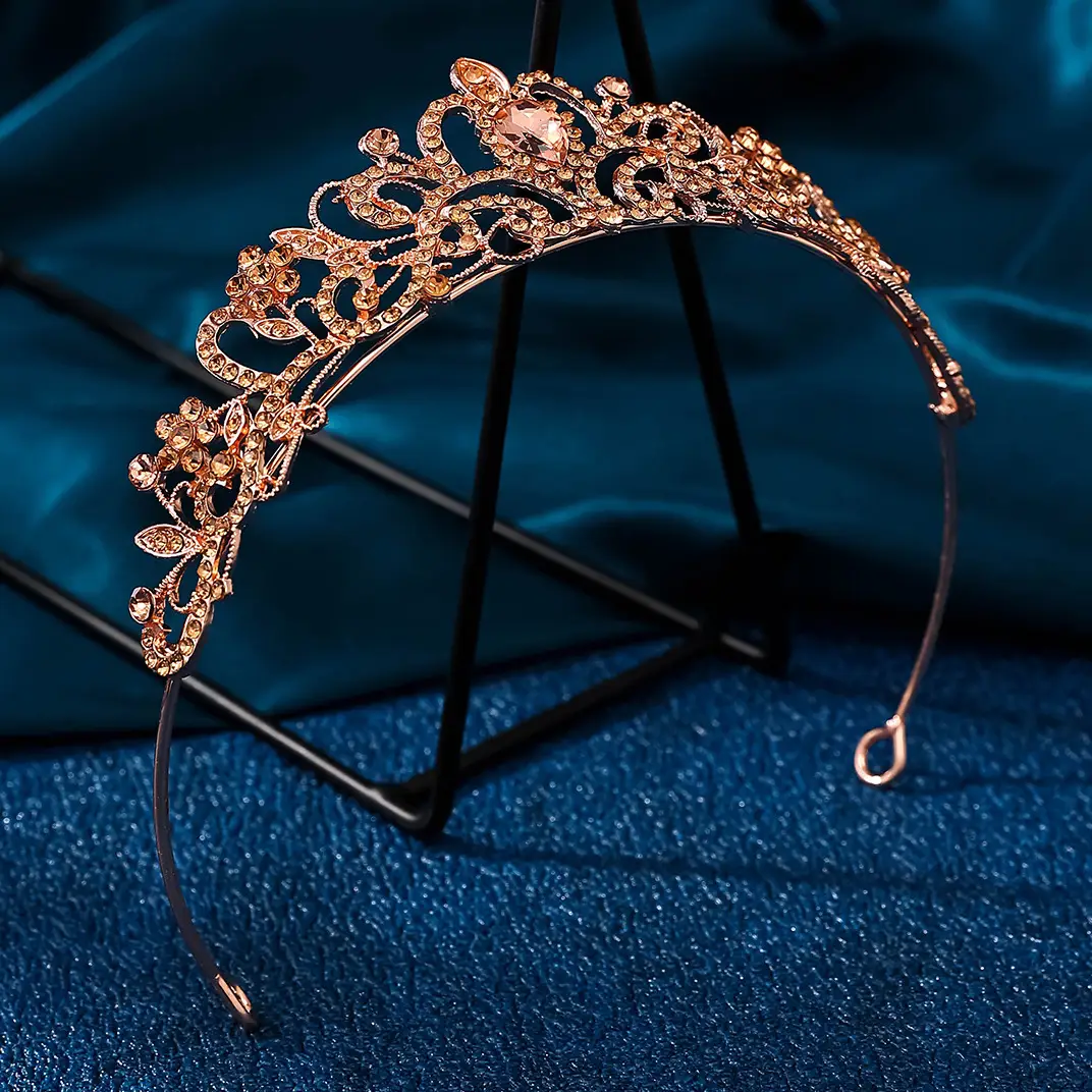 Korean Style Full Diamond Crown Wedding Headwear — feature 17