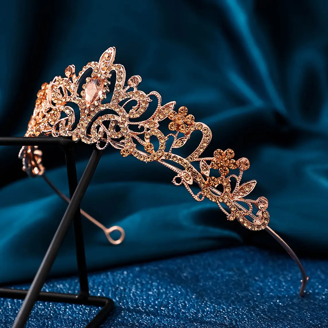 Korean Style Full Diamond Crown Wedding Headwear — feature 18