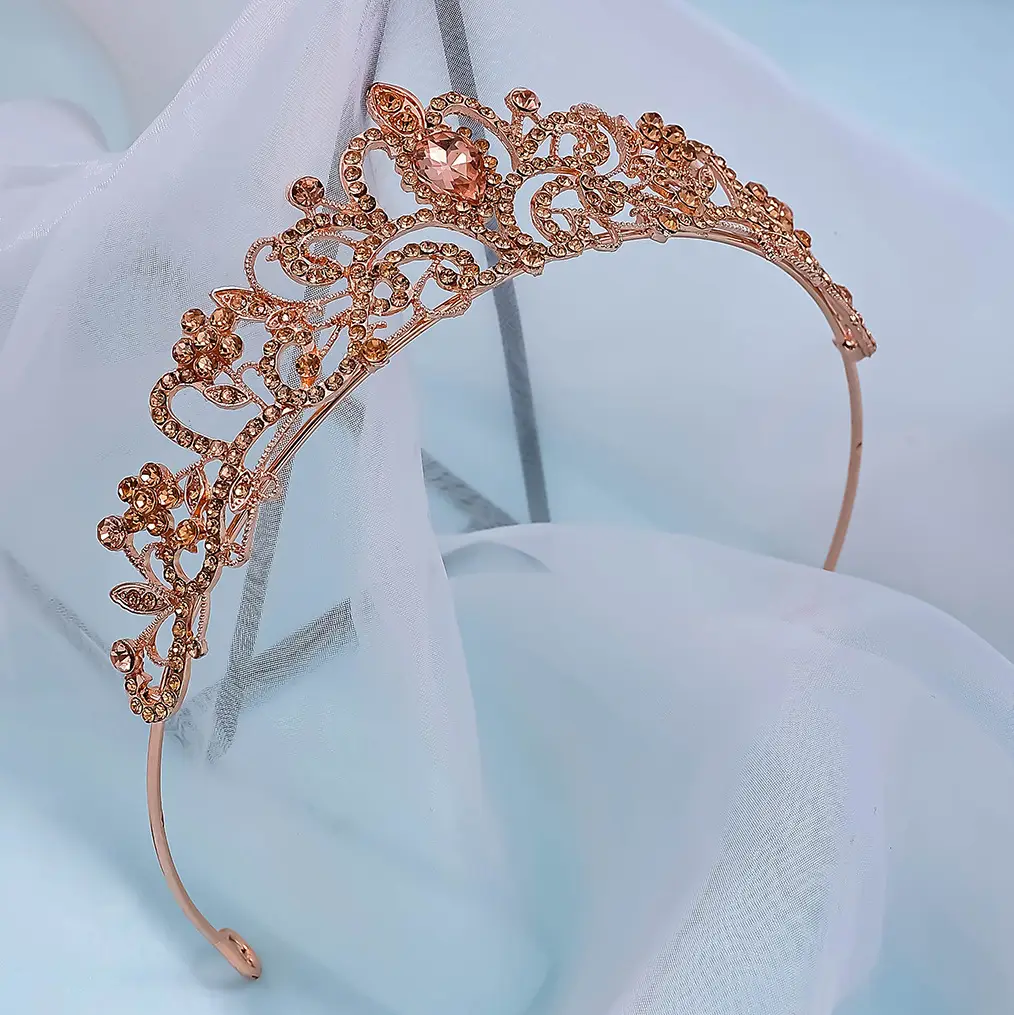 Korean Style Full Diamond Crown Wedding Headwear — feature 20