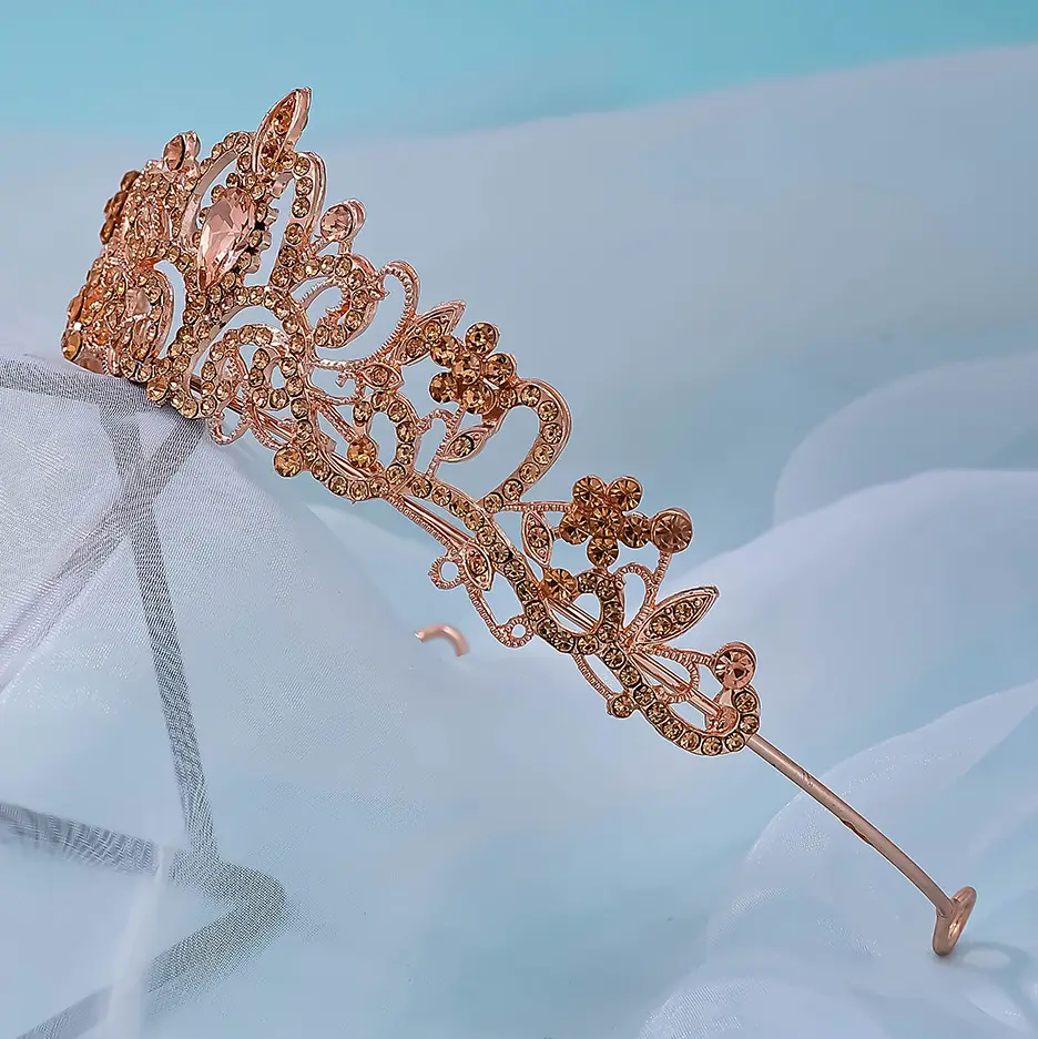 Korean Style Full Diamond Crown Wedding Headwear — feature 21