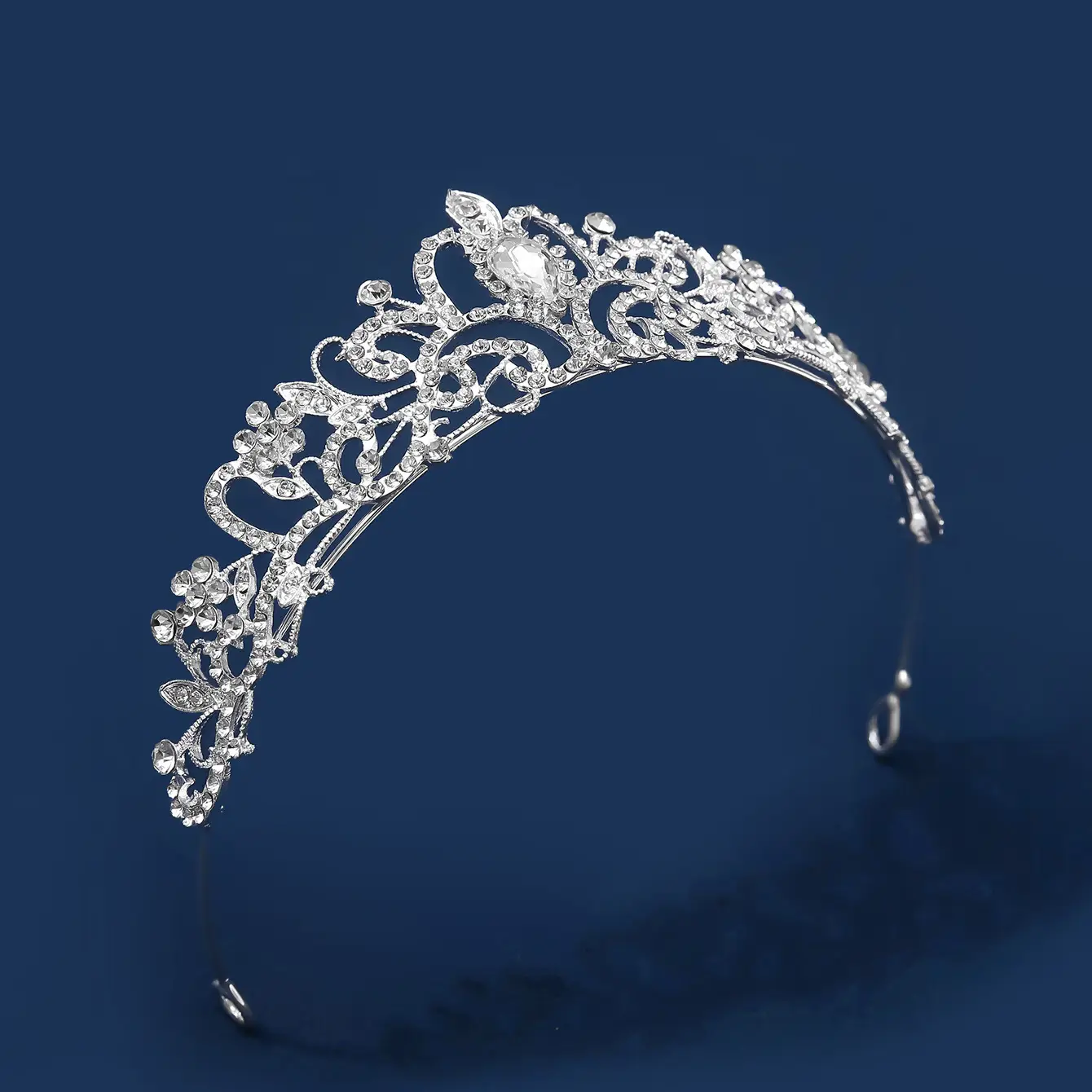 Korean Style Full Diamond Crown Wedding Headwear — feature 5