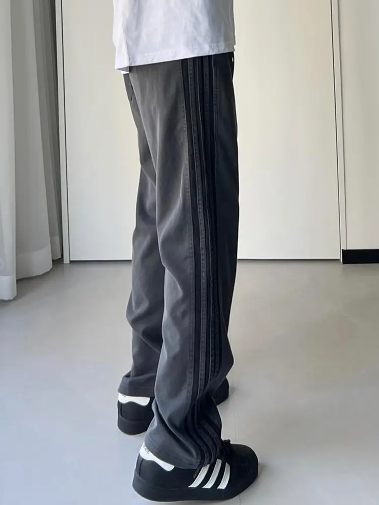 Men's Cleanfit Army Green Striped Knee-Length Trousers — feature 6
