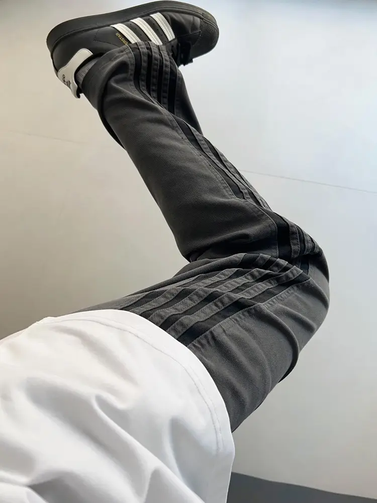 Men's Cleanfit Army Green Striped Knee-Length Trousers — feature 8