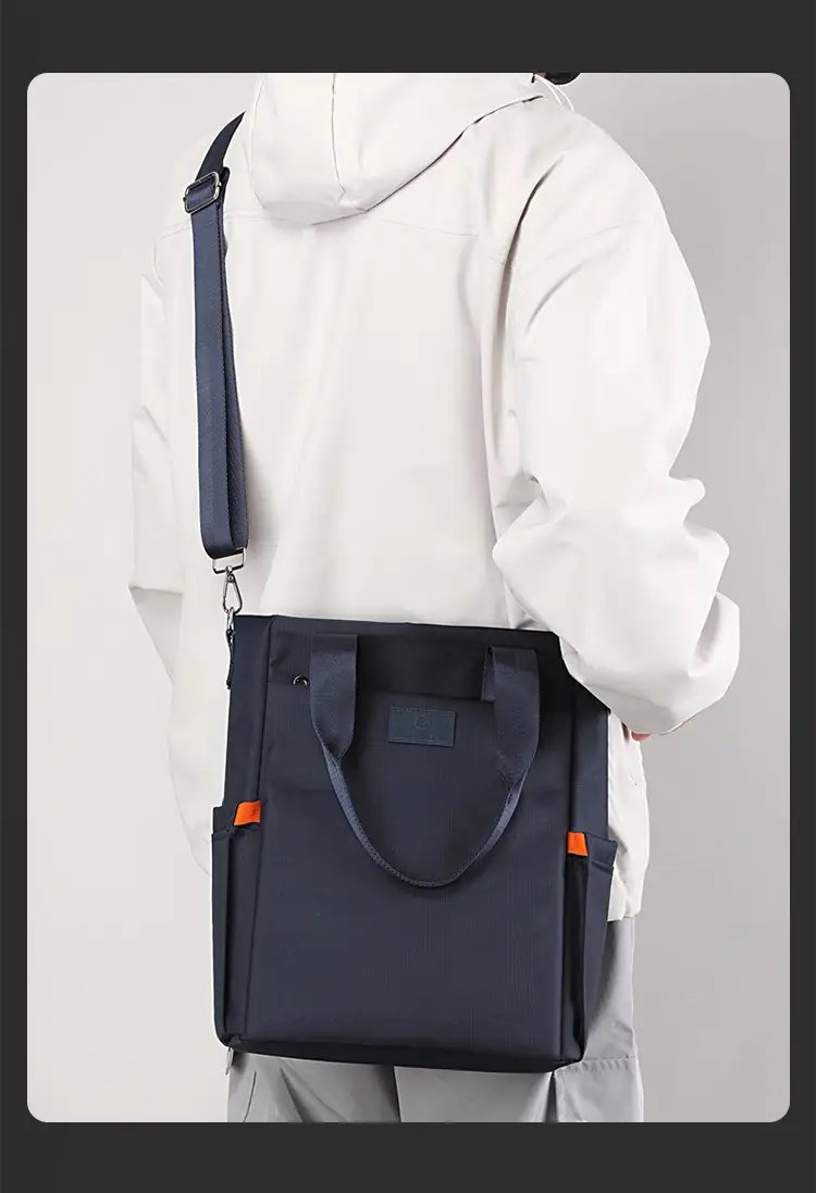 Men's Black Canvas Crossbody Bag 2026 Casual Large Capacity — feature 19