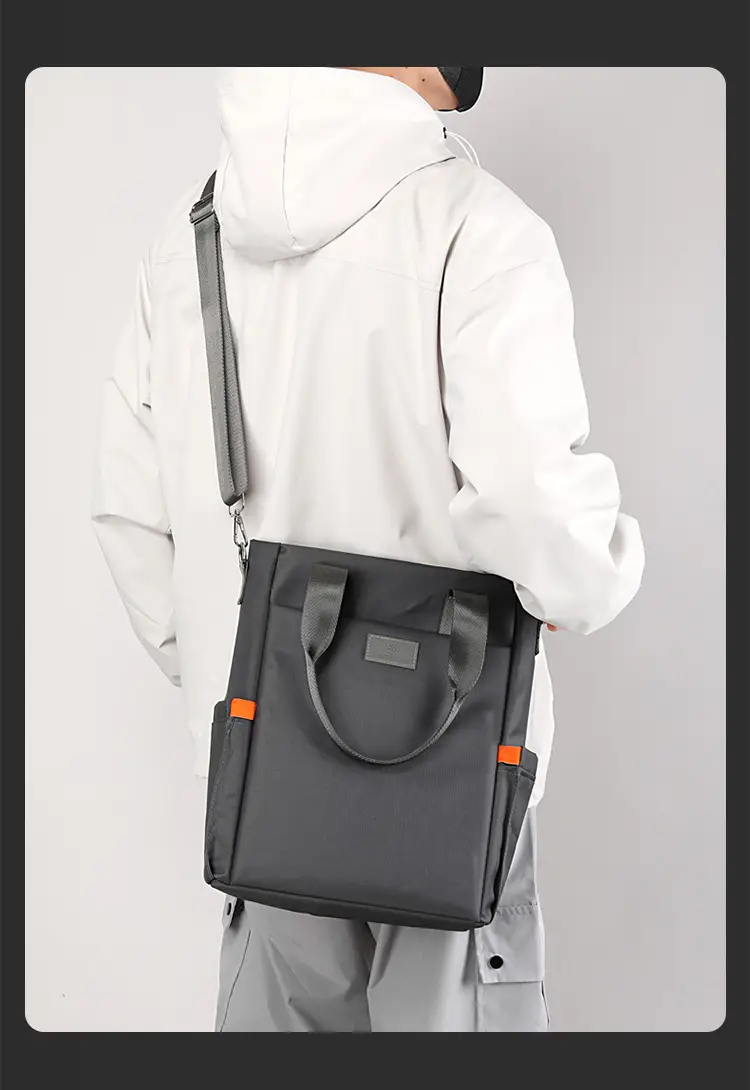 Men's Black Canvas Crossbody Bag 2026 Casual Large Capacity — feature 21