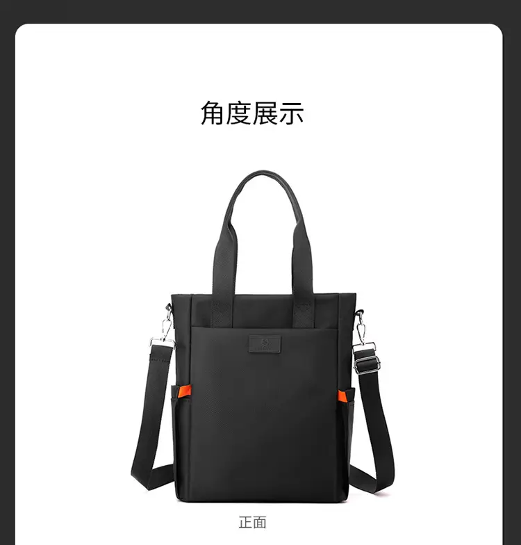 Men's Black Canvas Crossbody Bag 2026 Casual Large Capacity — feature 24