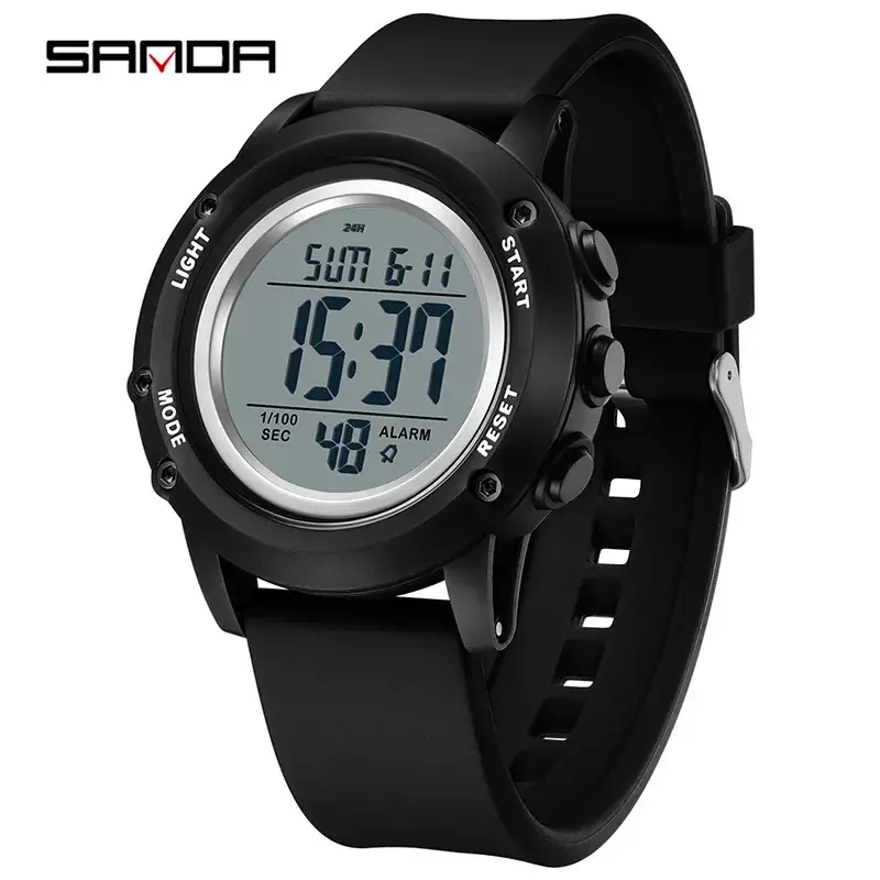 Sanda Multifunctional Electronic Watch Dual Time Waterproof Sports Watch - Image 12