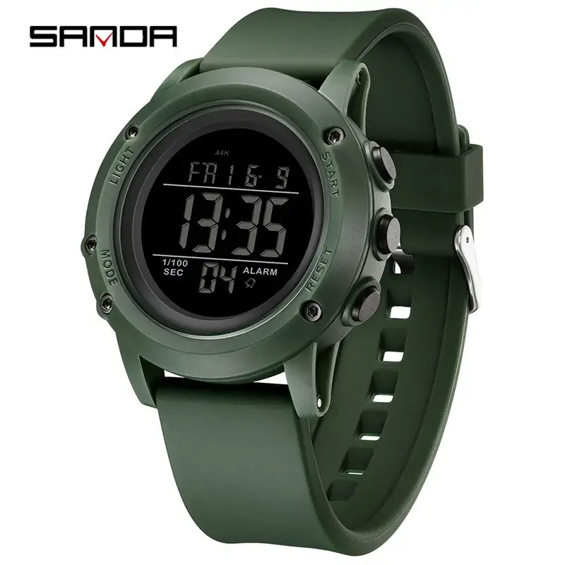Sanda Multifunctional Electronic Watch Dual Time Waterproof Sports Watch - Image 7
