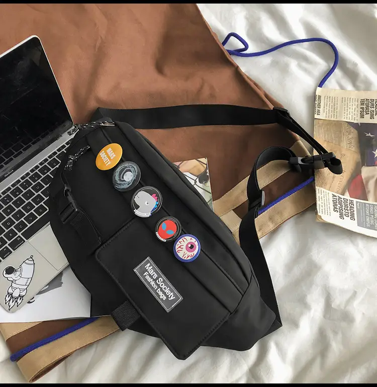 Trendy Blue Crossbody Bag for Men Women Casual Student Sports — feature 16