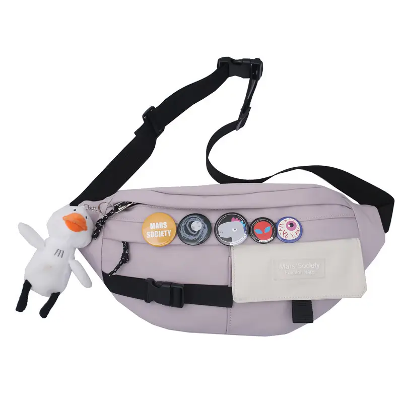 Trendy Blue Crossbody Bag for Men Women Casual Student Sports - Image 2