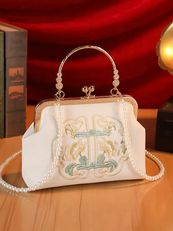 New Chinese Style Embroidered Women's Bag Small Square Bridesmaid Handbag - Image 10