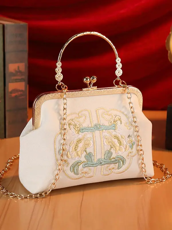 New Chinese Style Embroidered Women's Bag Small Square Bridesmaid Handbag - Image 7