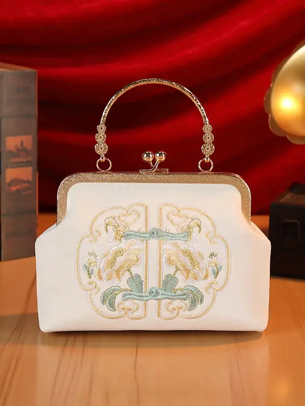 New Chinese Style Embroidered Women's Bag Small Square Bridesmaid Handbag - Image 8