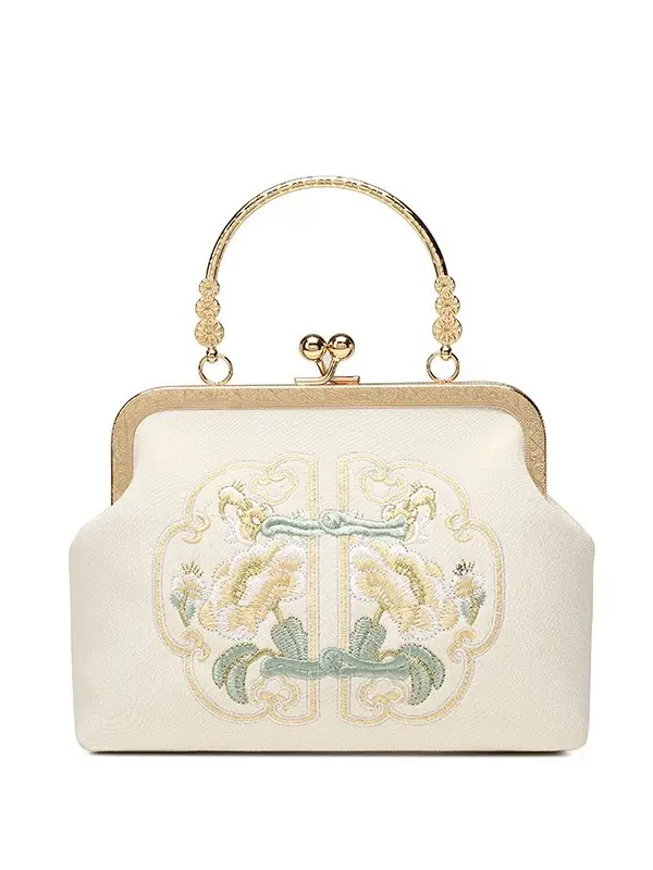 New Chinese Style Embroidered Women's Bag Small Square Bridesmaid Handbag - Image 9