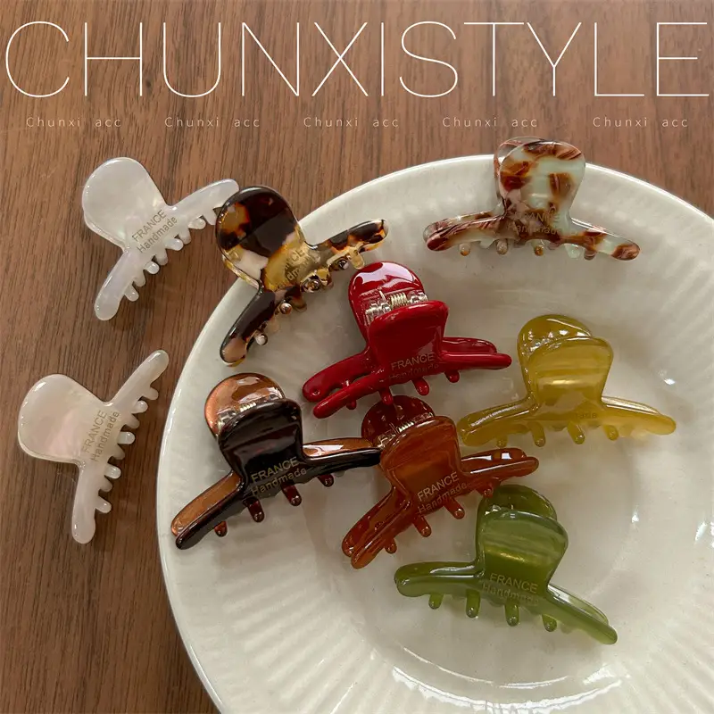 Acetate Hair Clip Half Tie Shark Clip for Children - Image 14