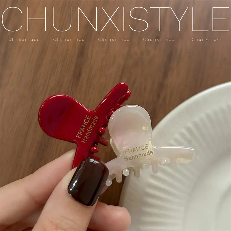 Acetate Hair Clip Half Tie Shark Clip for Children - Image 16