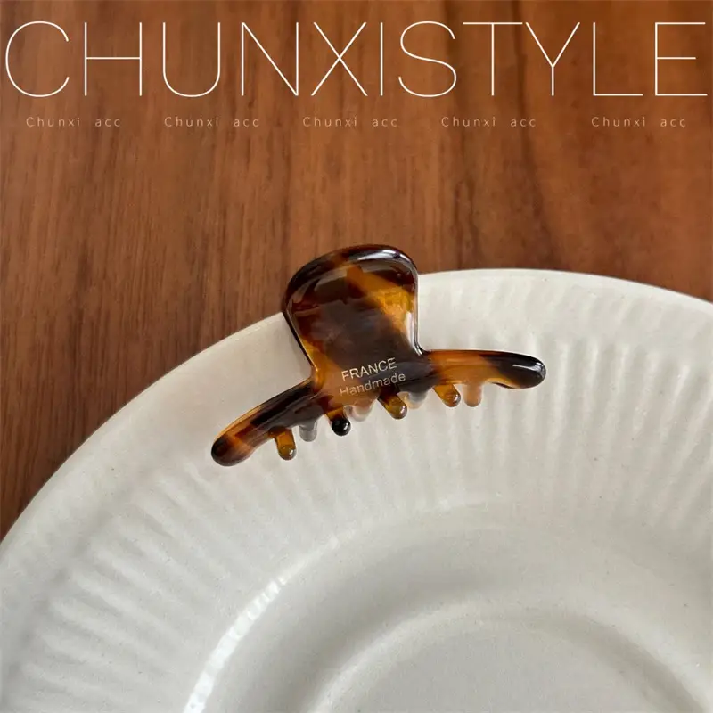 Acetate Hair Clip Half Tie Shark Clip for Children - Image 3