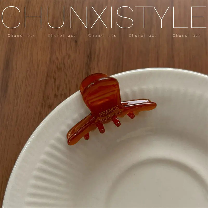 Acetate Hair Clip Half Tie Shark Clip for Children - Image 5