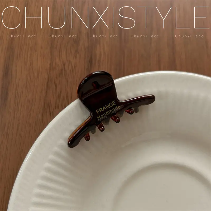 Acetate Hair Clip Half Tie Shark Clip for Children - Image 7