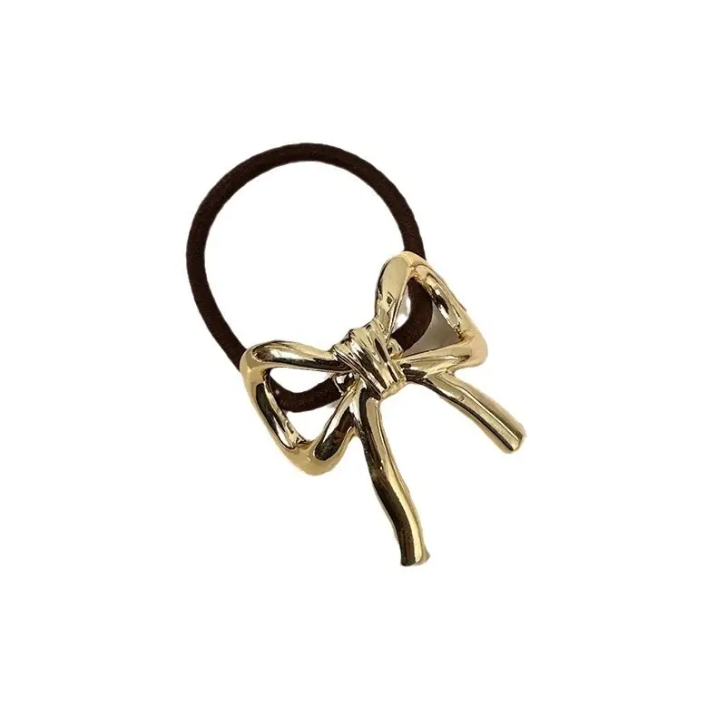 Japanese Metal Bow Hair Ring Light Luxury Elegant - Image 7