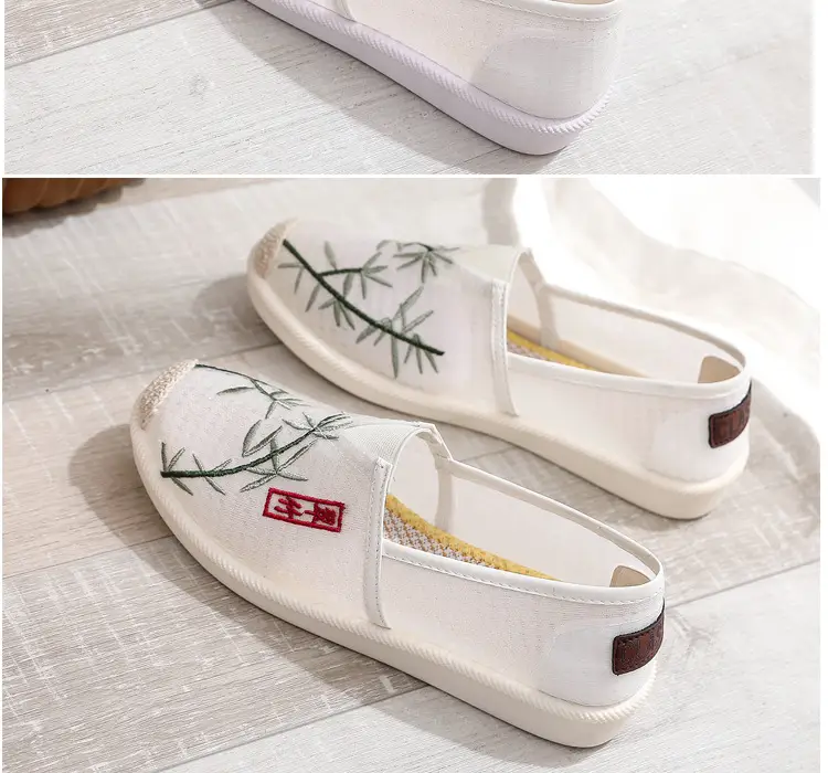 Women Embroidered Mesh Slip-On Shoes Plum Orchid Bamboo Chrysanthemum — feature 19