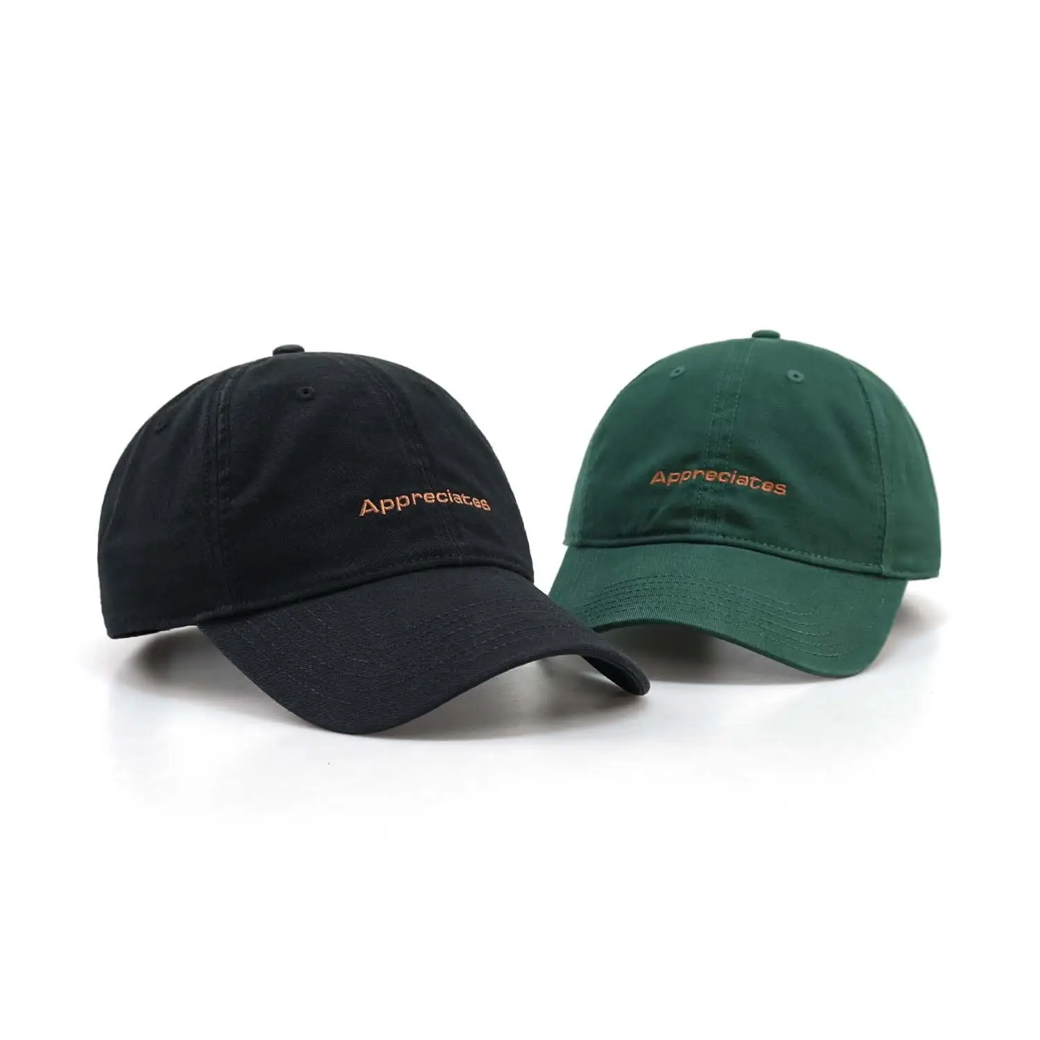 Brown Embroidered Baseball Cap for Women Men
