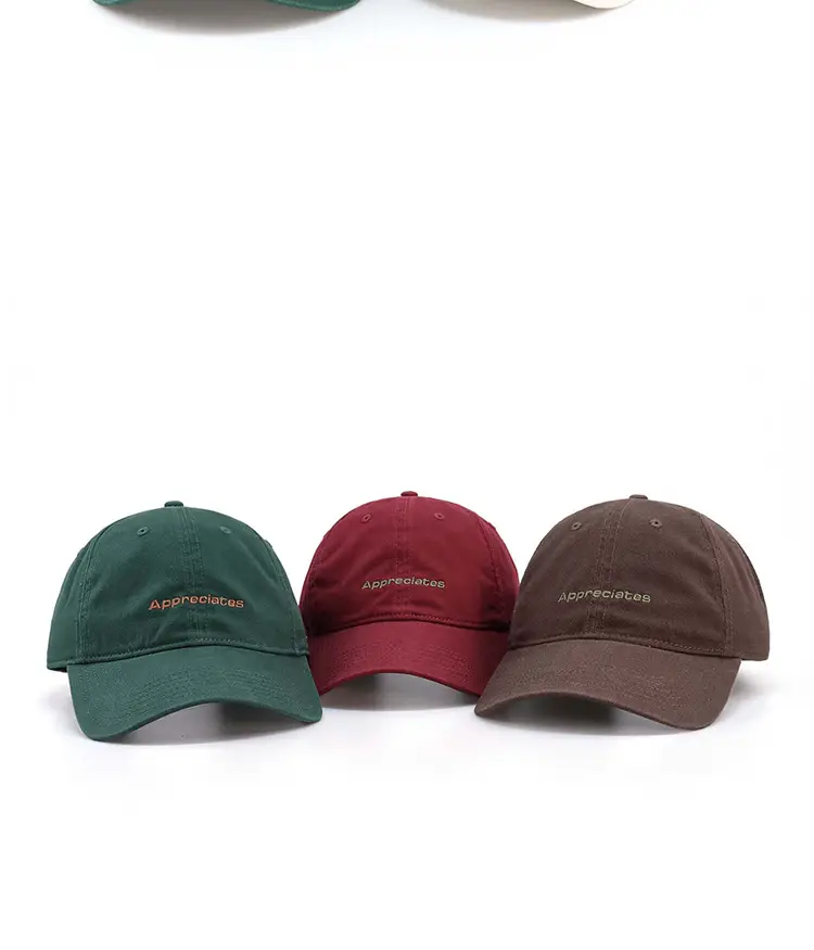 Brown Embroidered Baseball Cap for Women Men — feature 3