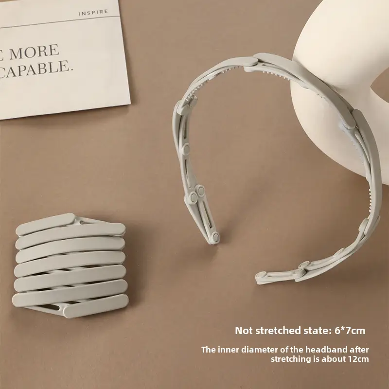 Retractable Pearl Hair Band for Women Travel Face Wash