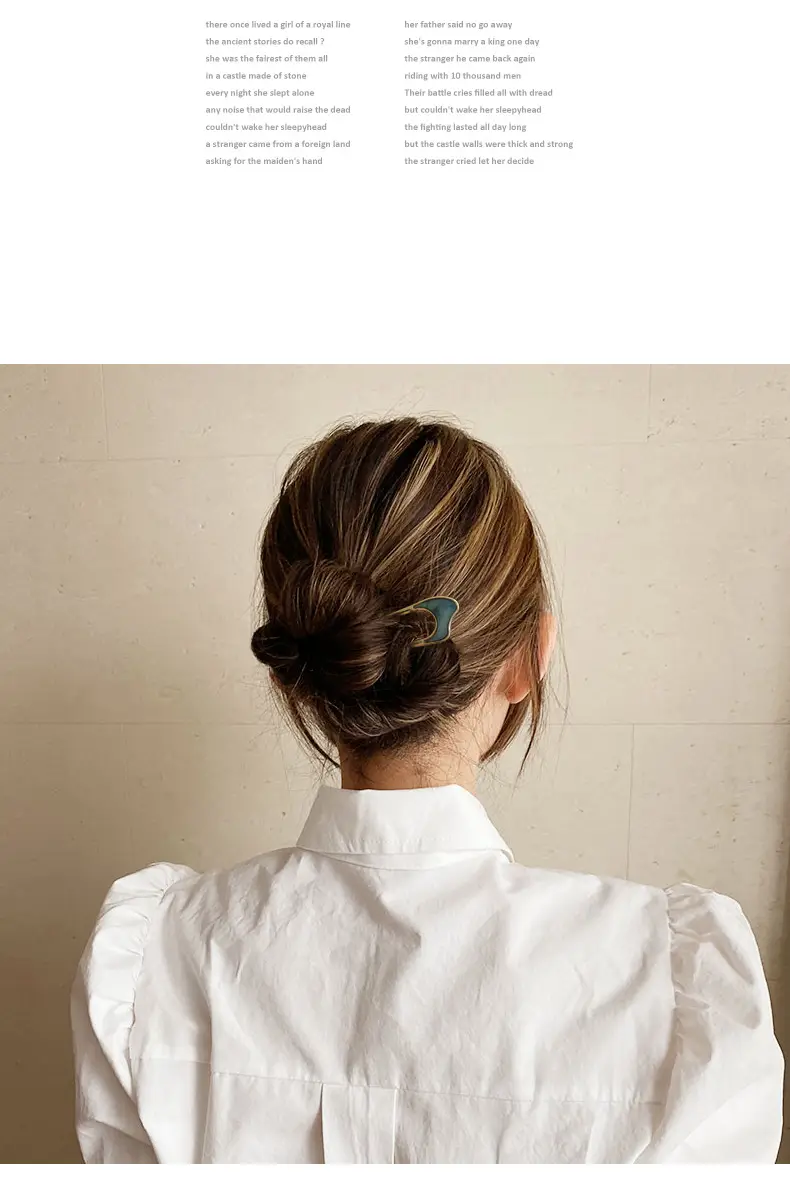 Gold U-Shaped Hairpin Plate for Women — feature 6