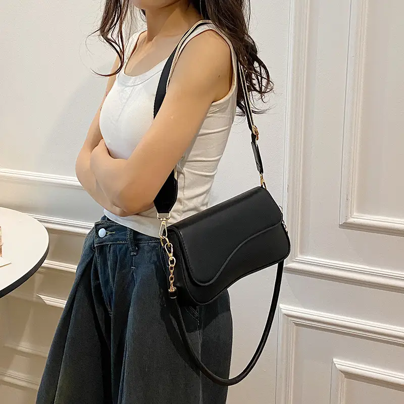 Elegant French Niche Brown Women's Crossbody Bag - Image 6