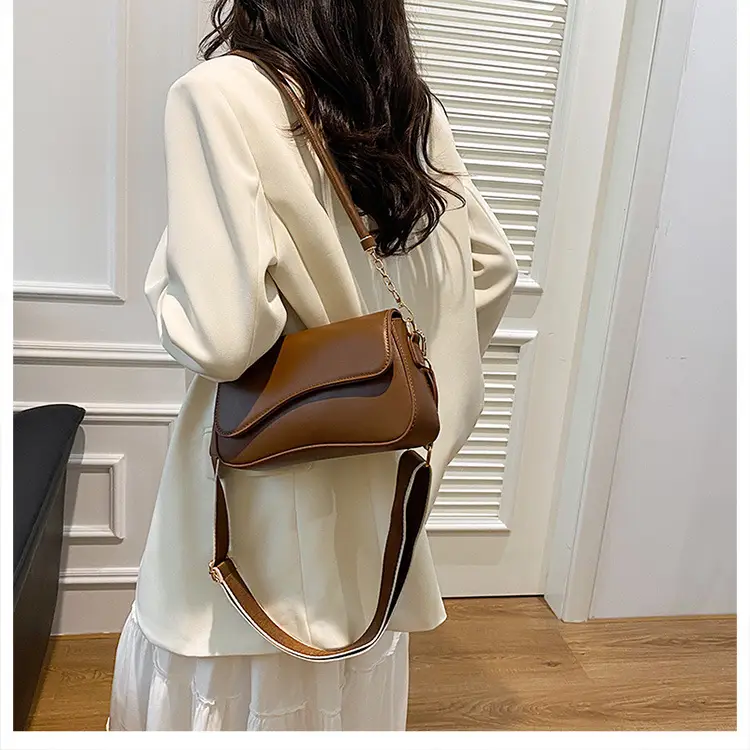 Elegant French Niche Brown Women's Crossbody Bag — feature 27