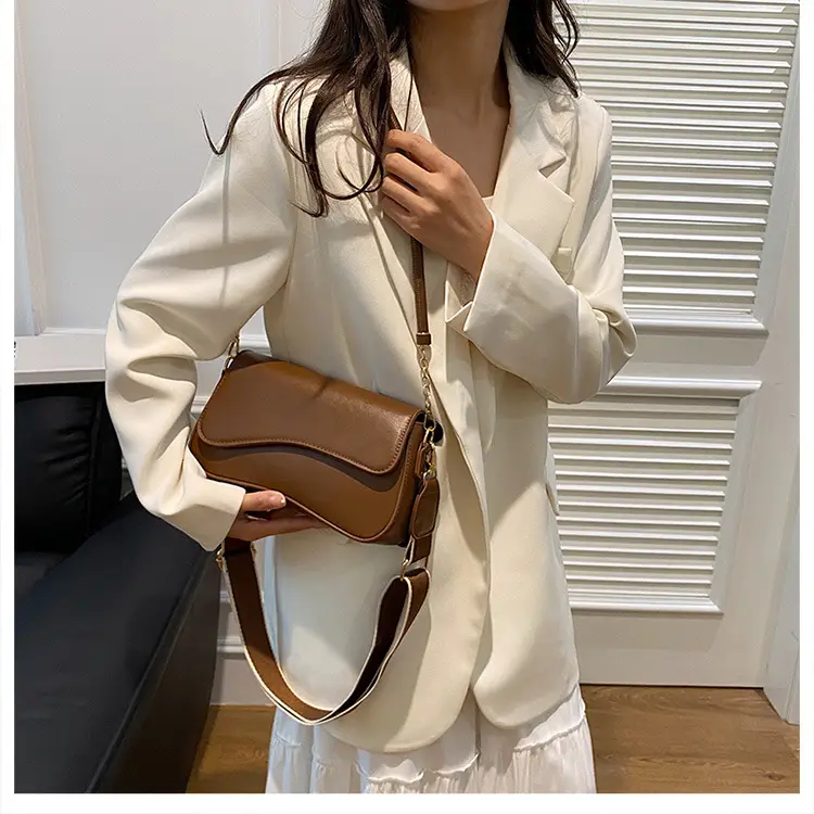 Elegant French Niche Brown Women's Crossbody Bag — feature 28