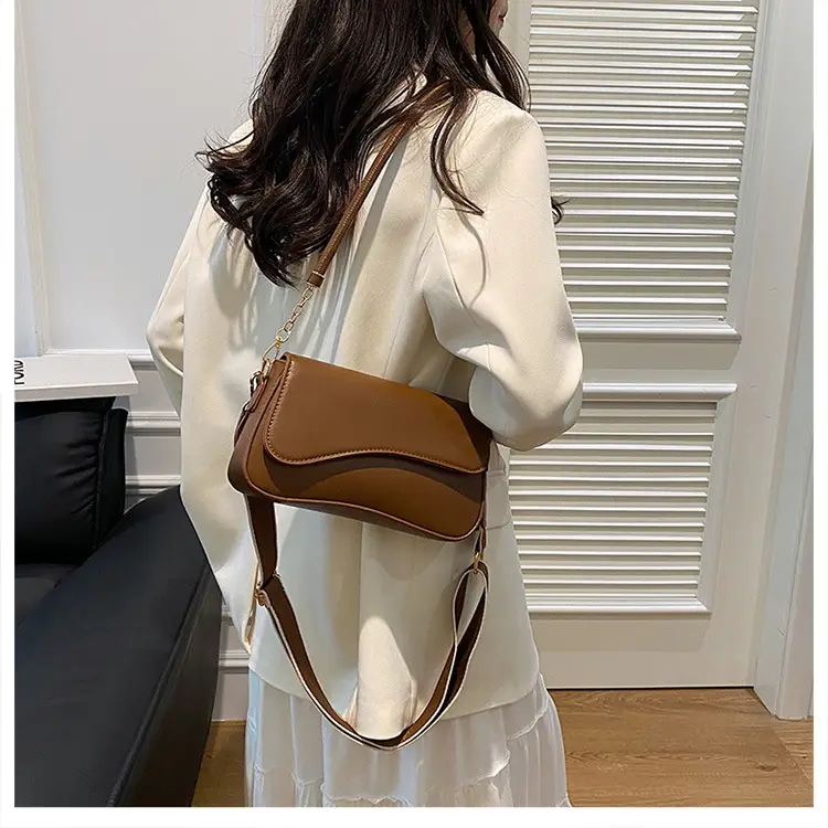 Elegant French Niche Brown Women's Crossbody Bag — feature 29