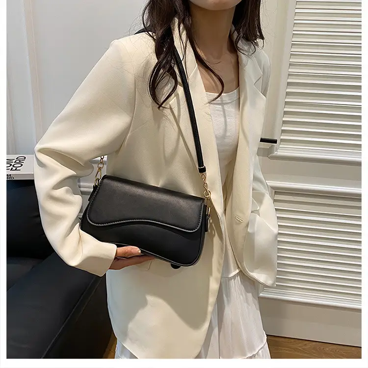 Elegant French Niche Brown Women's Crossbody Bag — feature 40