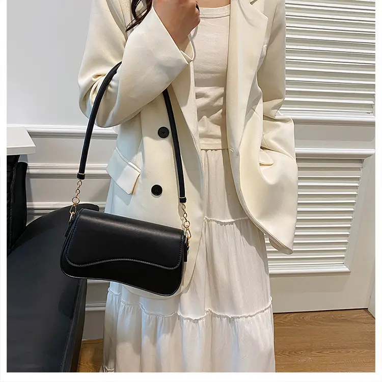 Elegant French Niche Brown Women's Crossbody Bag — feature 42