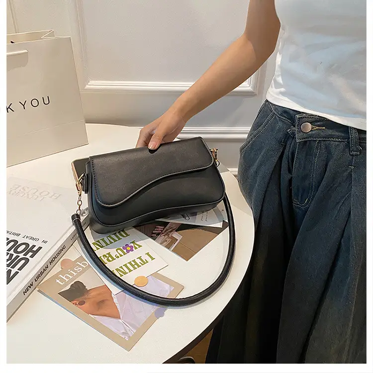 Elegant French Niche Brown Women's Crossbody Bag — feature 46