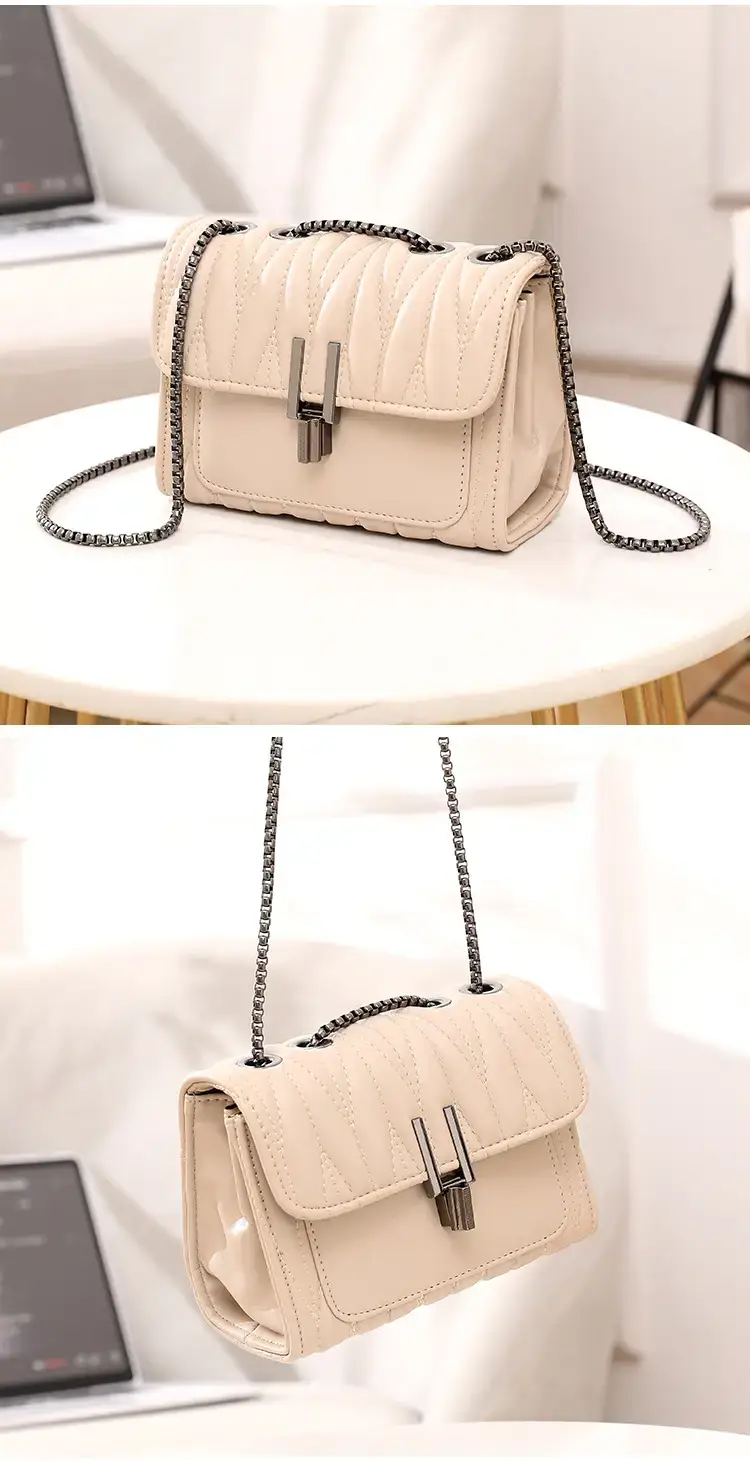 Black Chain Lock Crossbody Bag for Women — feature 13